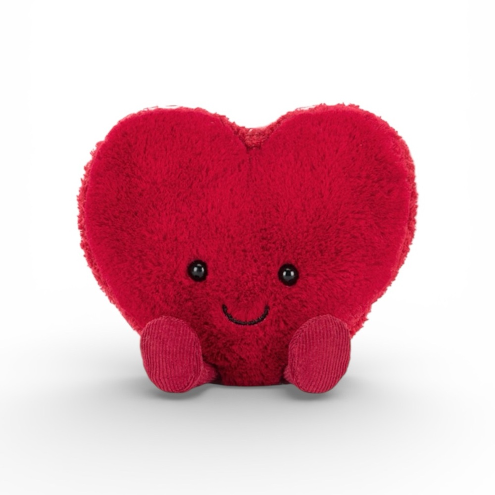 Jellycat Red Amuseables Arlette Heart Macaron + Dust Bag - Picture 4 of 4